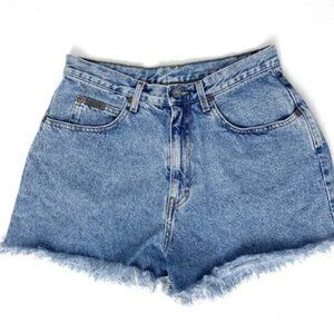 Calvin Klein Women's Jean Shorts High Rise Cut Off Denim Shorts size juniors 11